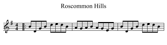Roscommon Hills - staff notation