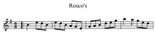 Rosco's - staff notation