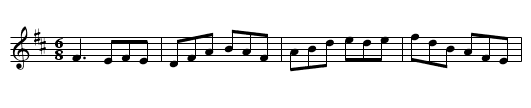 Rose in the Heather - staff notation