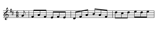 Rose in the Heather - staff notation