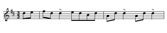 Rose of Antrim - staff notation