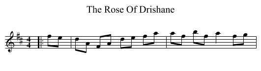 Rose Of Drishane, The  - staff notation