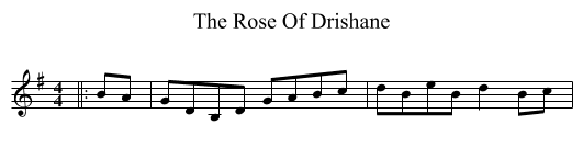 Rose Of Drishane, The  - staff notation