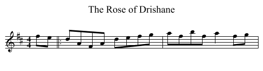 Rose of Drishane, The - staff notation