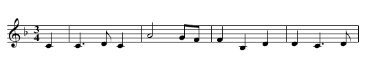 Rose of Tralee, The - staff notation