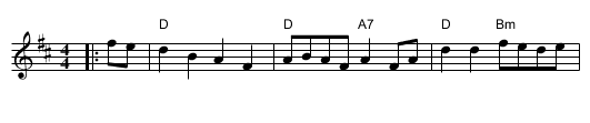 Rose Tree - staff notation