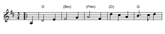 Rose Waltz - staff notation