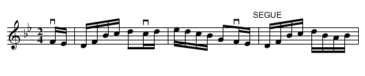 Rose-Bud - Reel - staff notation