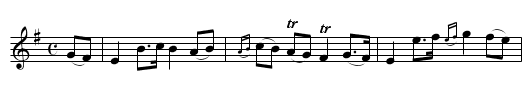 Roselana Castle - staff notation