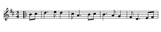 Rosemary Came Dunn's - staff notation