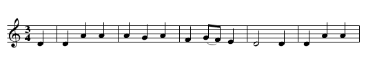 Rosemary Lane - staff notation