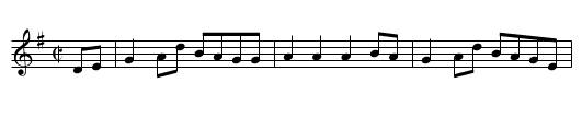 Roses in the Morning - staff notation