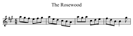 Rosewood, The - staff notation