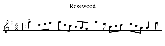 Rosewood - staff notation