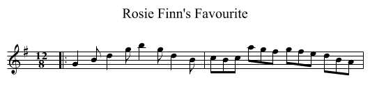 Rosie Finn's Favourite - staff notation