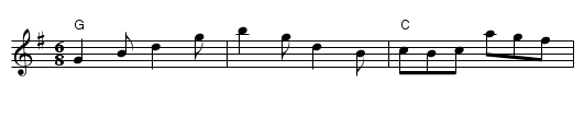Rosie Finn's Favourite - staff notation