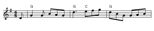 Rosin The Beau - staff notation