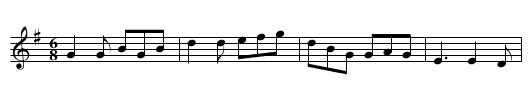 Rosin the Beau - staff notation