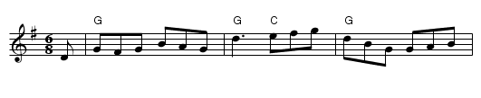 Rosin The Beau - staff notation