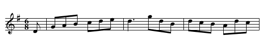 Rosin the Bow - staff notation