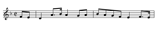 Roslin Castle. CJF.162 - staff notation