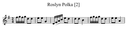 Roslyn Polka [2] - staff notation