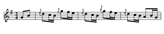 Rossignol [2], Le - staff notation