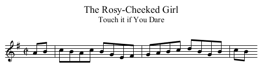Rosy-Cheeked Girl, The - staff notation