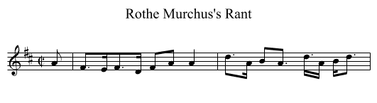 Rothe Murchus's Rant - staff notation