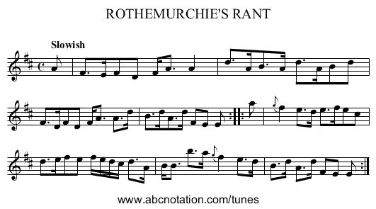 ROTHEMURCHIE'S RANT - staff notation