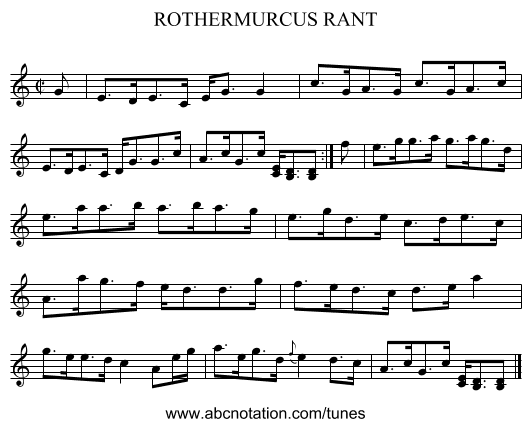 ROTHERMURCUS RANT - staff notation