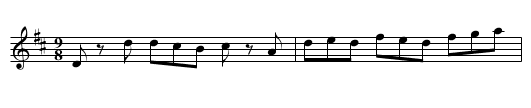 Roudledum  (1st setting) (slipjig) 1125 - staff notation