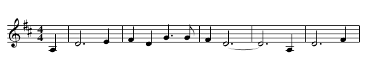 Rough and Rocky - staff notation