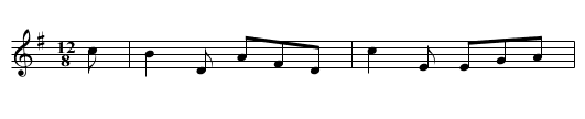 Round about Ferryhill - staff notation