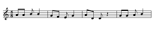 Round Dance, Cradling - staff notation
