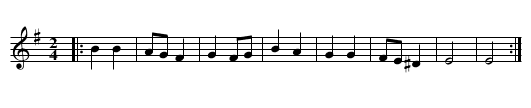 Round Dance - staff notation