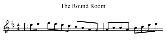 Round Room, The  - staff notation