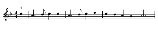 Round: The Bell Doth Toll - staff notation