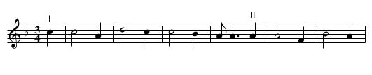 Round: the Ferry - staff notation
