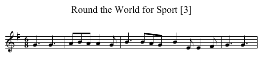 Round the World for Sport [3] - staff notation