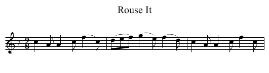 Rouse It - staff notation