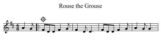 Rouse the Grouse - staff notation