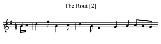 Rout [2], The - staff notation