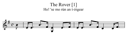 Rover [1], The - staff notation