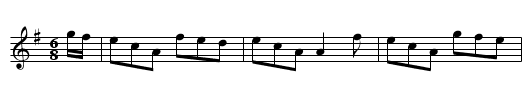 Rover's Return - staff notation
