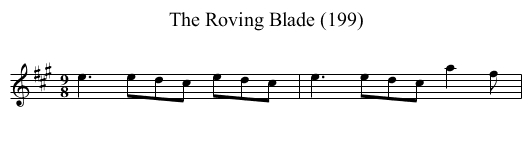 Roving Blade (199), The - staff notation