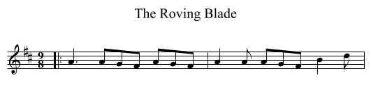 Roving Blade, The  - staff notation