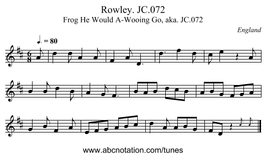 Rowley. JC.072 - staff notation