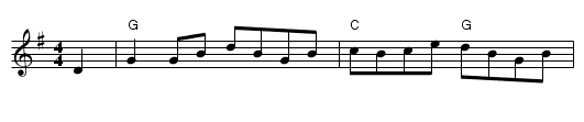 Roxborough Castle - staff notation