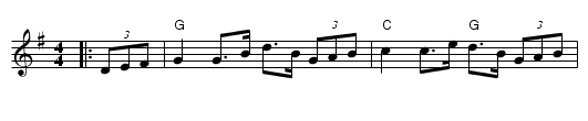 Roxburgh Castle (G) - staff notation